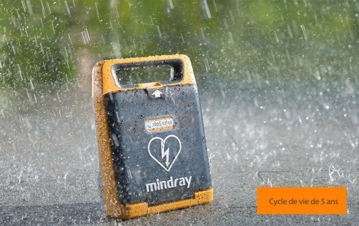 Défibrillateur Mindray C1A a une durée de vie de 5 ans sans changement d'électrodes/batteries